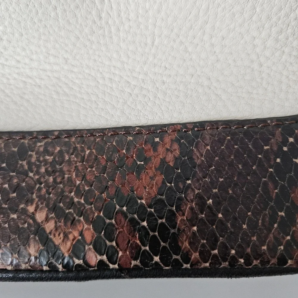 Vince Camuto Hobo Snakeskin Leather Bag 16